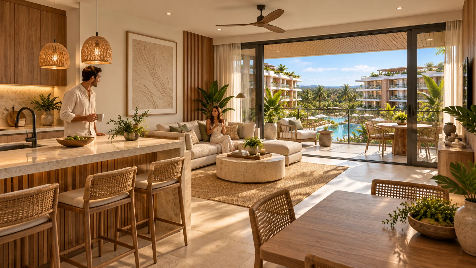 OPEN-PLAN LIVING & KITCHEN